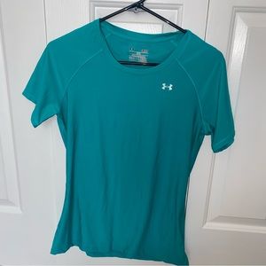 (NEW) Under Armour teal athletic tshirt, size small